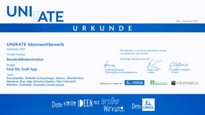 Unikate Ideenwettbewerb